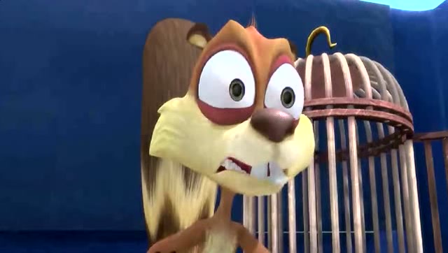 聪明的蹦蹦把肥波骗进笼子里 救出涂涂