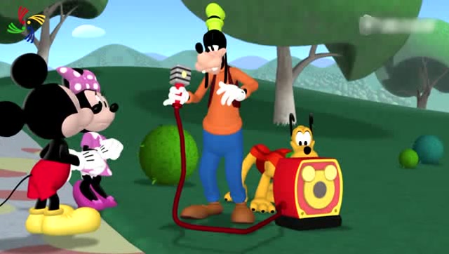 米奇妙妙屋:高飞利用音响大声的歌唱,希望能够找到小猫咪!