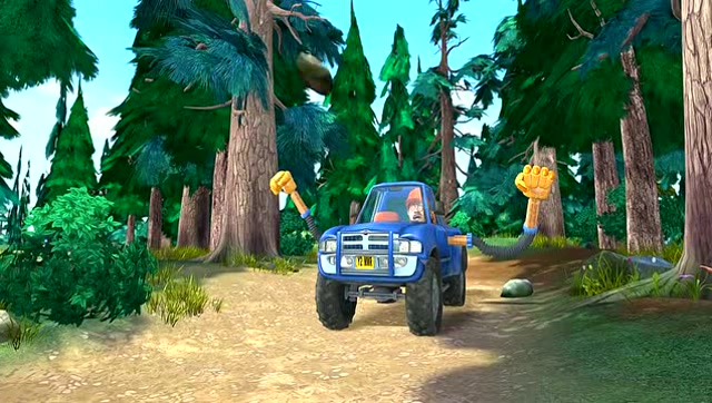 熊出没:光头强开车去森林,这次不是为了砍树,他又有什么主意呢