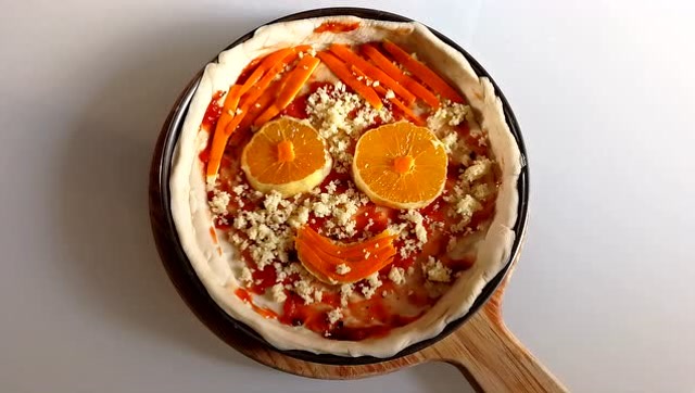 橙子披萨 中国风披萨 你没有吃过的橙子披萨