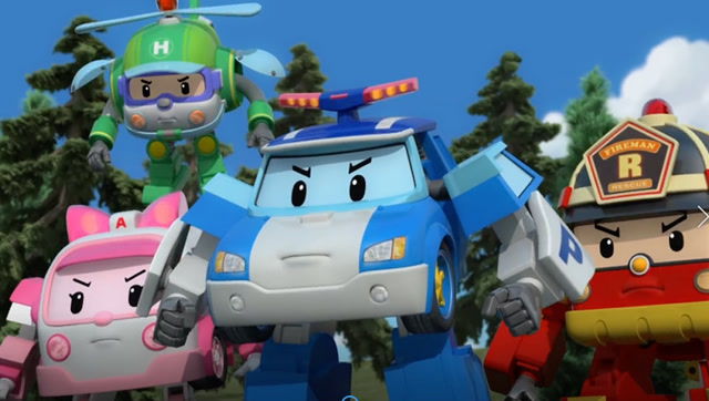 调皮的小拖车掉进山洞里波力救援队立刻出发卡通片