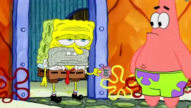 海绵宝宝一夜间苍老了好多,被开除后就颓废了