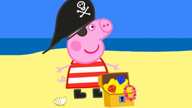 小猪佩奇:小猪佩奇出海遇上海盗船 儿童玩具视频 故事