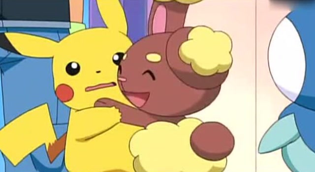 《神奇宝贝》最后皮卡丘和卷卷耳抱在一起