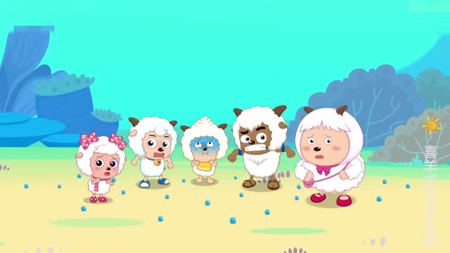 喜羊羊与灰太狼:碎片散落一地,小羊们非常吃惊海底三恶霸抢碎片