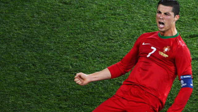 c罗进球后的招牌庆祝动作,每一个都超霸气,不愧是足球先生