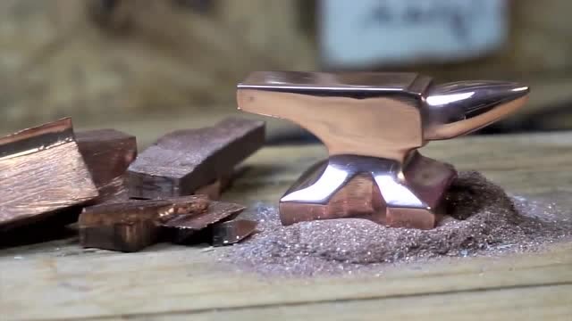 民间牛人自制的微型铁砧,成品太漂亮啦,你觉得值多少