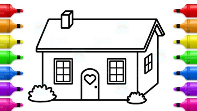 当个小画家:画漂亮小房子