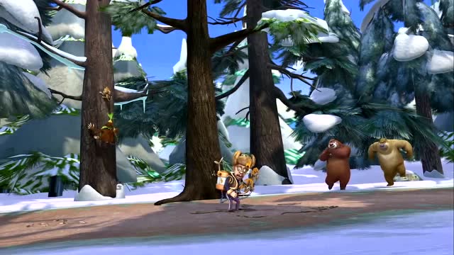 熊出没之冬日大冒险这么冷的天光头强在森林做什么呢