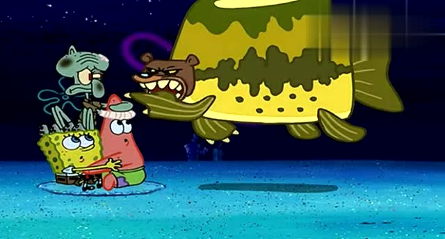 海绵宝宝之赶走海熊又来海犀牛,海绵宝宝穿了防海犀牛内衣它不怕