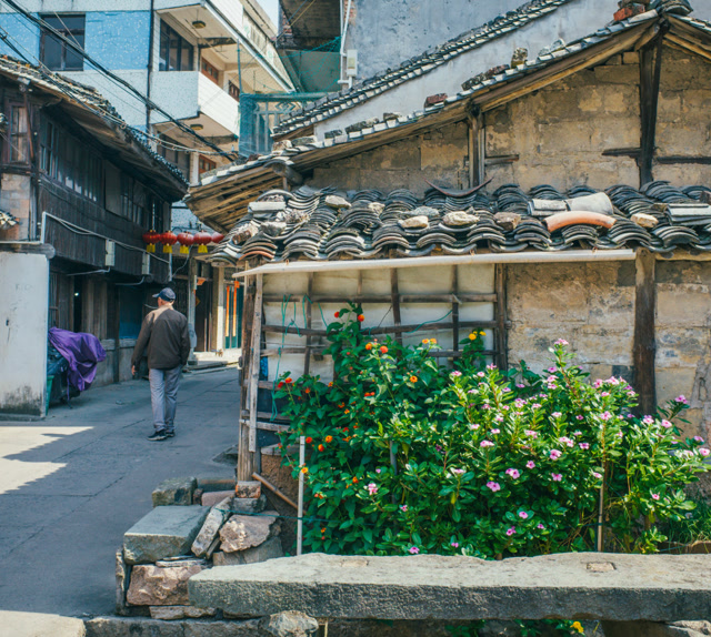 航拍:温岭岙环老街