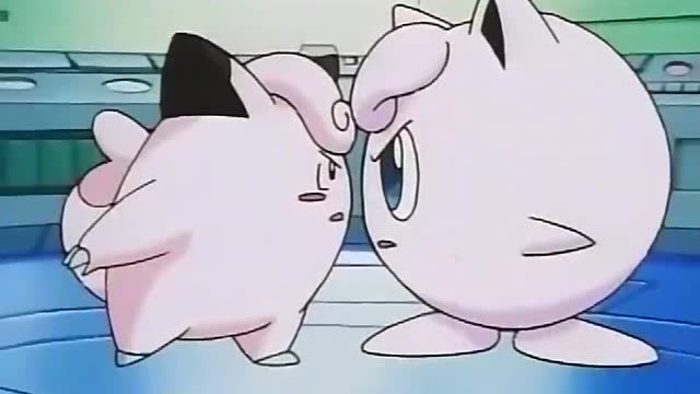 神奇宝贝:胖丁对战皮皮,看来还是胖丁要厉害一些