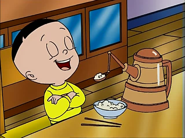 大头儿子发明的自动喂饭机,结果一个都没有卖出去