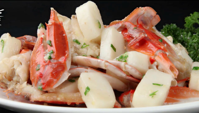 不可辜负的花蟹炒年糕,口感丰厚有嚼劲!