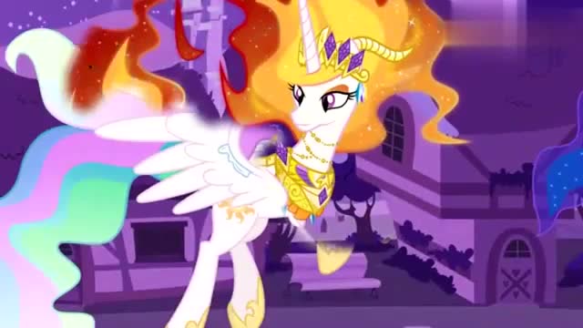 彩虹小马:宇宙公主和月亮公主变身,美极了!