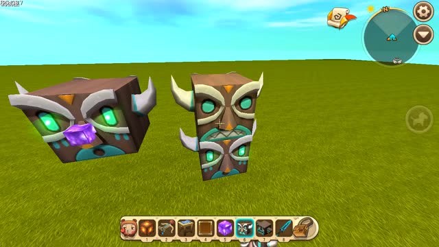 迷你世界:制作拥有钻石鼻子的桃木图腾教学