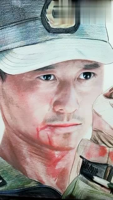 小伙子用铅笔画吴京当我看到成品后瞬间惊呆了