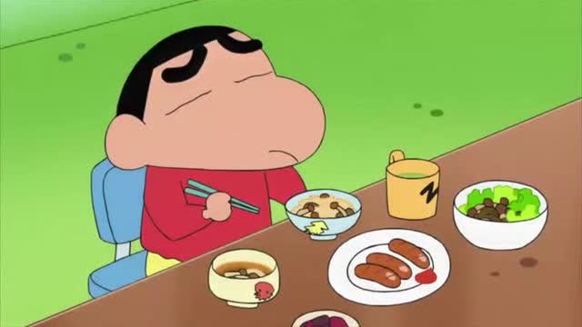 蜡笔小新之一模一样的饭菜,野原广志表示很无奈!