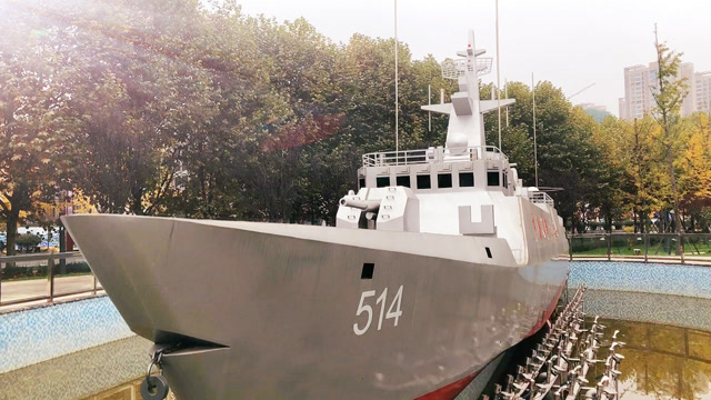 实拍"六盘水舰"模型,雄姿英发威风凛凛,六盘水人的骄傲!