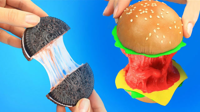 创意恶作剧食物和想法,手工diy解压球汉堡包,闺蜜脑洞真大啊
