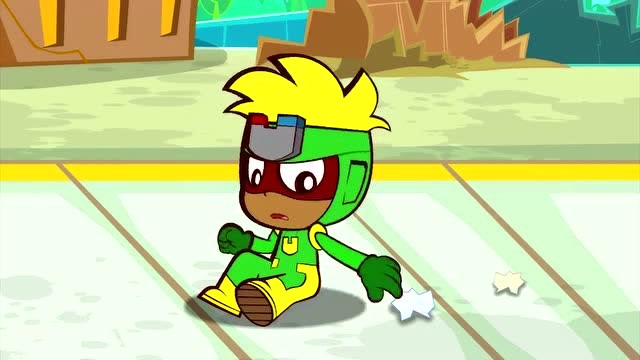 开心超人联盟:芝麻狐对着甜心超人放臭气,花心超人想到办法