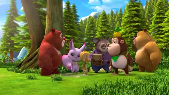 熊熊乐园:小熊兄弟和小伙伴们一起埋宝藏,可欢乐了