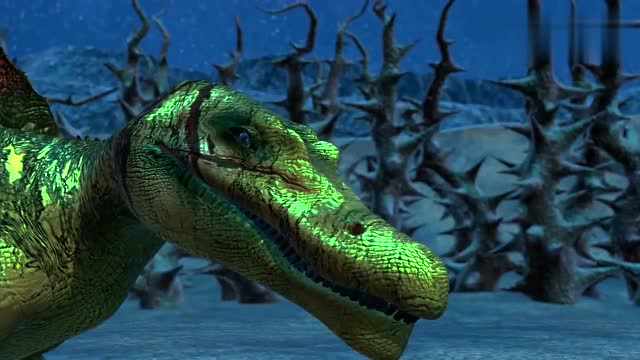 《功夫恐龙》战无不胜!巨戟龙vs三角龙