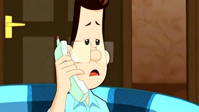 围裙妈妈和大头儿子返回家听到爸爸打电话,2人才知道是爸爸生日!