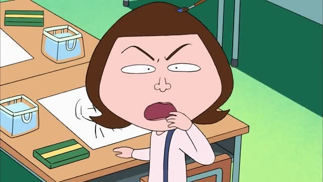 樱桃小丸子小丸子好希望前田同学能够有笑脸不然自己真不好作画