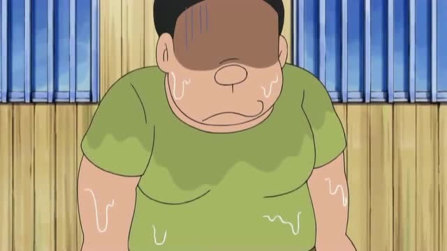 哆啦a梦:胖虎泼了妈妈一桶水,对方很生气,狠狠的教训了他一顿