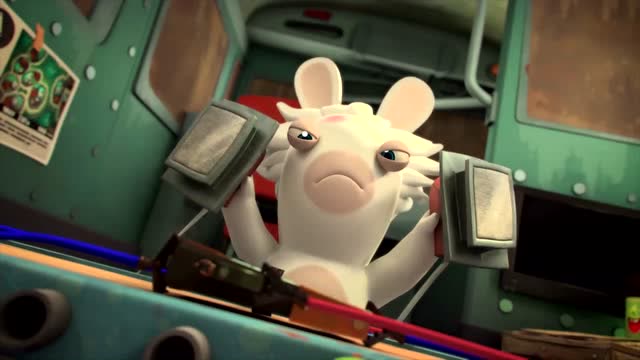 疯狂的兔子2:兔子看电视获得灵感,开始新发明!