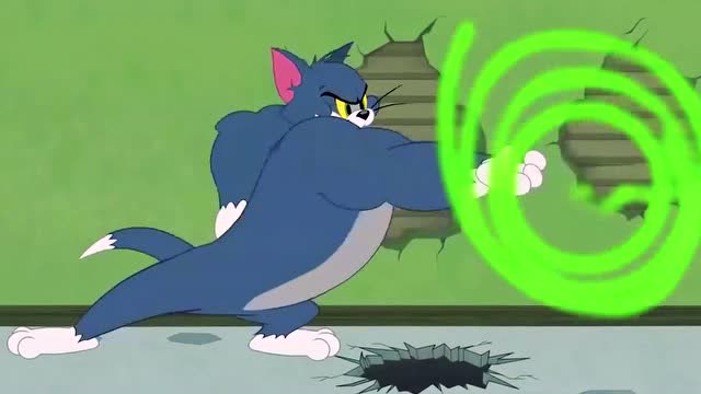 新猫和老鼠:这下杰瑞变成了大力士,杰瑞你还不快跑