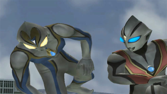 奥特曼格斗进化黑暗迪迦大战黑暗戴拿谁更胜一筹呢