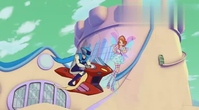 魔法俏佳人:蕾儿与蓝天完美配合制服狮子怪兽,太厉害了