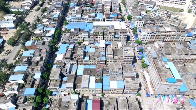 无人机航拍广西钦州市钦北区那蒙镇