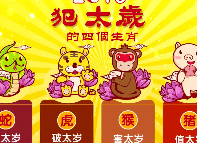 犯太岁海报组成