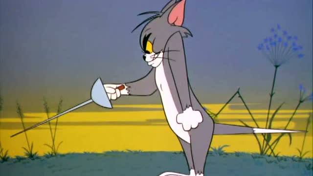 猫和老鼠:杰瑞的击剑还会回头,汤姆真是倒霉