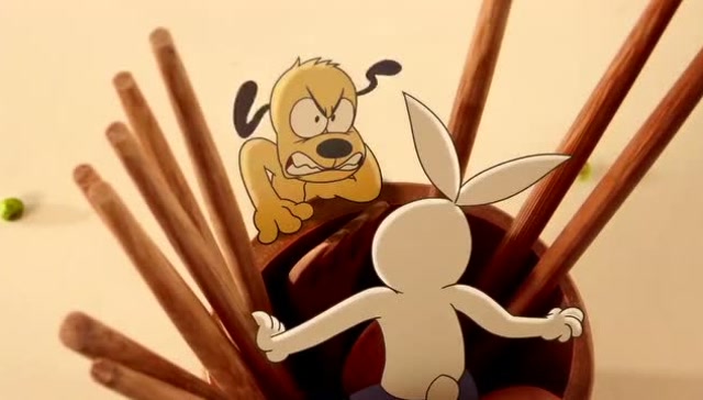 功夫兔与菜包狗:菜包狗厨房大战功夫兔 好戏来了