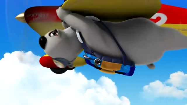 倒霉熊:这是特技表演吗?高空跳伞太帅了