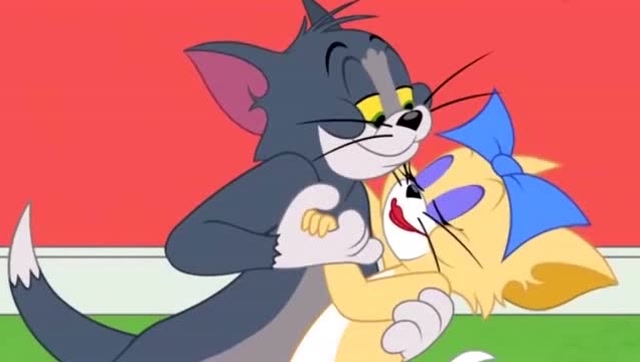 猫和老鼠:汤姆和女朋友跳舞,这舞姿,不知道跟谁学的!