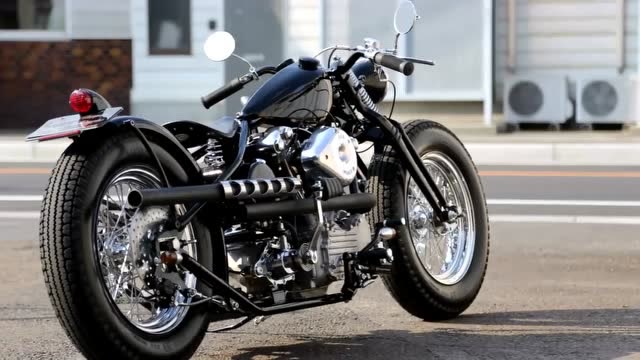 颜值逆天的哈雷改装零式机车脚启动