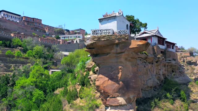 陝西榆林黃河奇景之佳縣香爐寺