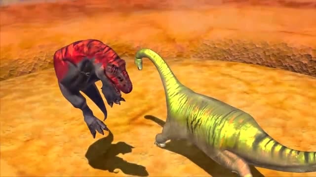 恐龙战争:霸王龙vs迷惑龙,决战重量级选手
