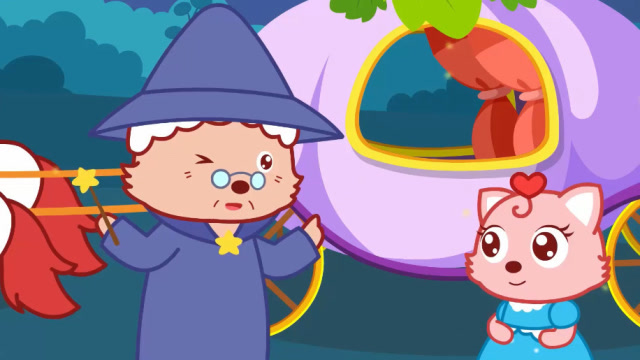 《猫小帅故事灰姑娘》仙子给灰姑娘变出漂亮衣服,参加王子宴会啦