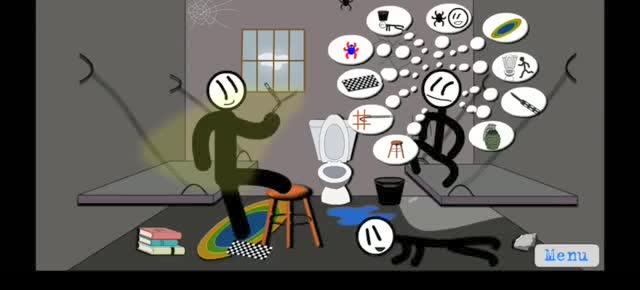 火柴人动画:三人小黑屋如何逃走?搞笑短片