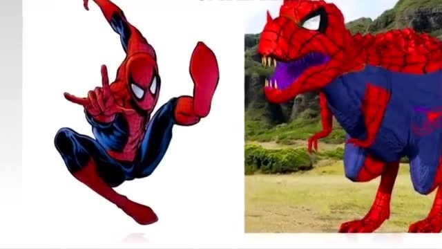 幽默动画,漫威超级英雄恐龙版,哪位ps大神p的?