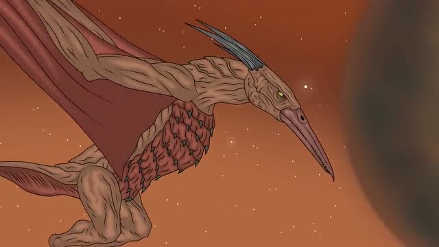 《哥斯拉》巴多拉兽被基多拉,吸食变成干尸