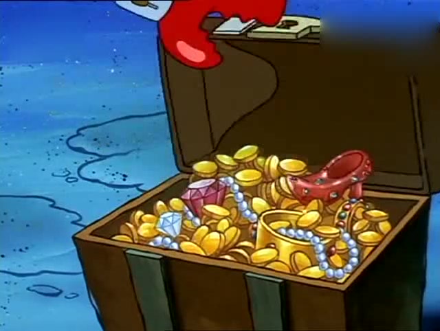 海绵宝宝:海绵宝宝成功了!他真挖到宝藏,可蟹老板要捣乱了