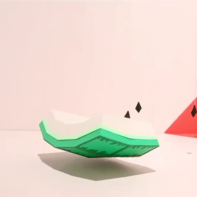 视觉错位的立体西瓜