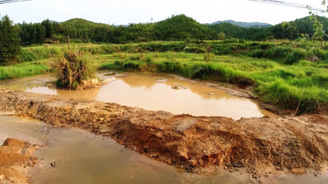 鱼塘堤坝被洪水冲垮30多米,光请挖机就花了1800,这样行?